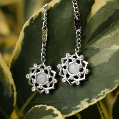 Composition Gem Earrings