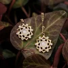 Composition Gem Earrings