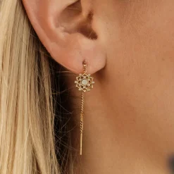 Composition Gem Earrings