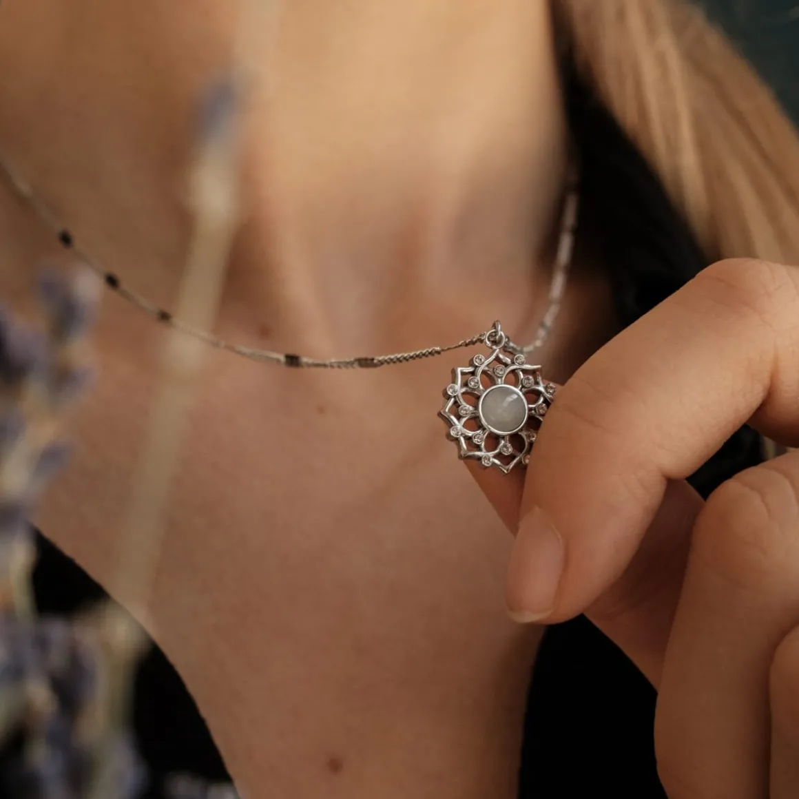 Composition Gem Necklace