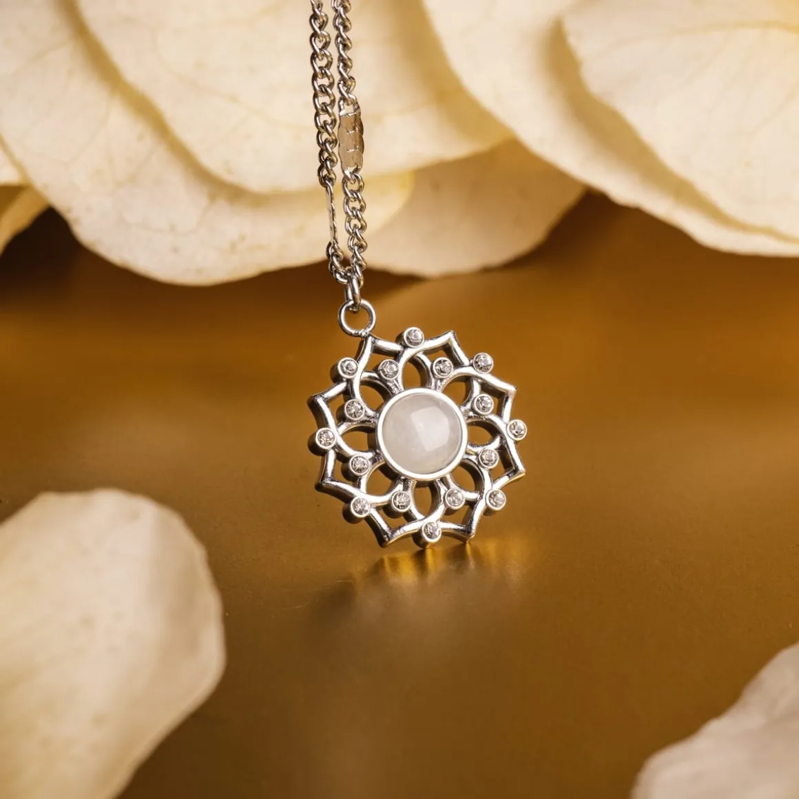 Composition Gem Necklace