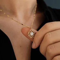 Composition Gem Necklace